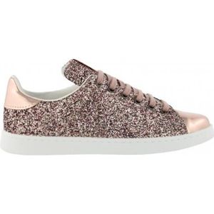 BASKET Baskets Femme - VICTORIA - Deportivo Basket Glitter - Rose - Paillettes - Confortable