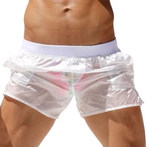 MAILLOT DE BAIN FUNMOON Hommes Shorts Entièrement Transparent Sexy Culottes De Natation Tendance