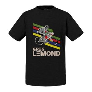 T-SHIRT T-shirt Enfant Noir Greg Lemond Vintage Vélo Franc