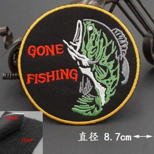 INSIGNE AD 115 velcro -GO FISHING – patchs brodés sur le d