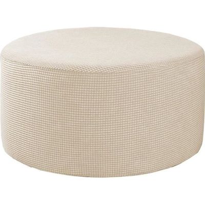 XGANGM Extensible Housse de Repose Pied Rond Housse de Pouf