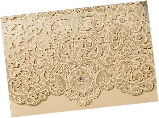 Qinceanera Lot de 50 cartes d'invitation de mariage avec