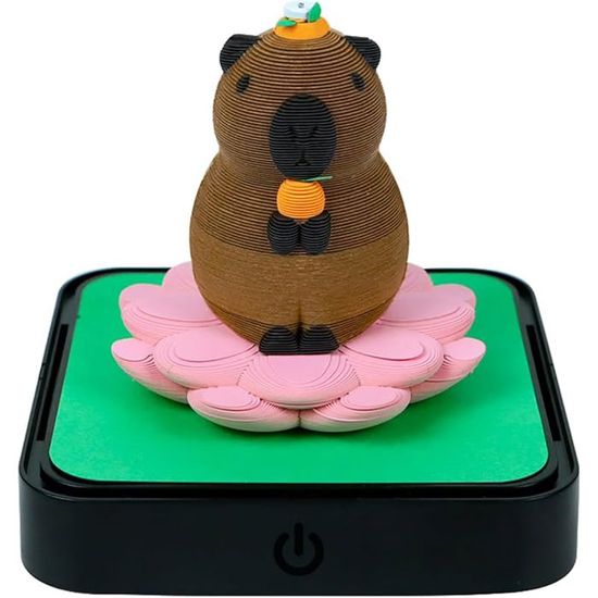 Réveil Capybara Adorable Rechargeable USB - Veilleuse LED Douce, Minuteur Et Décoration Bureau Enfant