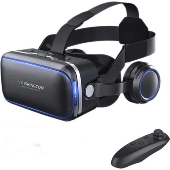SHINECON VR 6ème génération casque VR lunettes téléphone mobile 3D casque de réalité virtuelle panoramique LUNETTES MULTIMEDIA