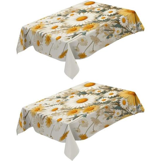 Nappe Rectangulaire DOTBUY Nappe En Polyester Impermeable L'épreuve De L'huile Antifouling Nappe En Table Pour Extérieur Ou Intérieur Table De Salle à Manger (Bleu Marin,60x60cm