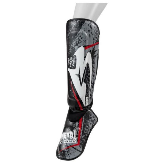 Protège-tibias Et Pieds METAL BOXE Furious S – Mousse EVA Injectée, PU, Léger, Fermeture Velcro Et élastiques – Pour Kickboxing, MMA, Taekwondo