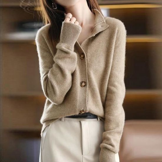 Cardigan Fille HahaNice - Tricot Manches Longues 100% Coton - Taille 2 à 7 Ans - Couleurs Vives