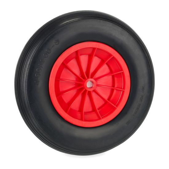 Roue De Brouette Increvable Relaxdays - Pneu PU - Charge 100 Kg - Noire