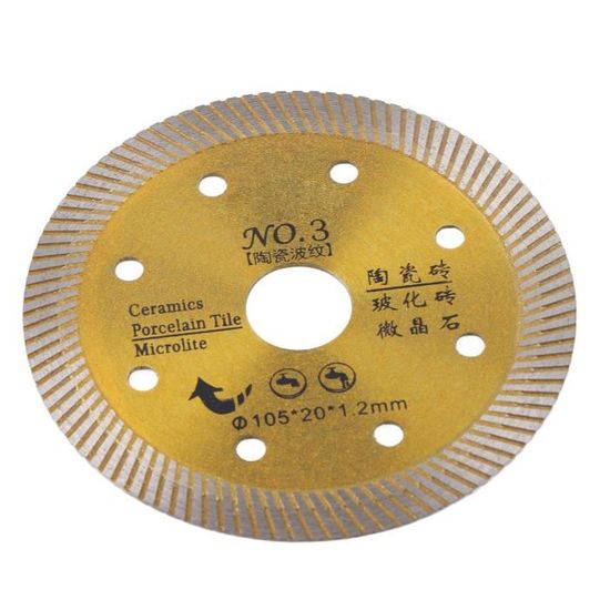 2 Disques Diamant 75 Mm Pour Coupe Carrelage – Lame Turbo Pour Meuleuse – Neufs, Marque SHDIATOOL