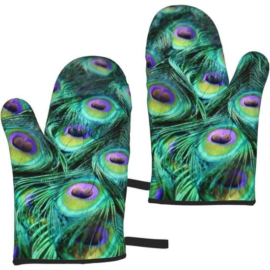 Gants De Cuisine Lot De 2 En Coton Résistants Haute Chaleur, Cuisiner En Sécurité, Barbecue