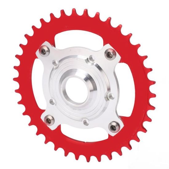Kit Adaptateur Plateau 104BCD Pour Moteur Bafang BBS01/02 – 32 à 38 Dents, Rouge Ou Noir