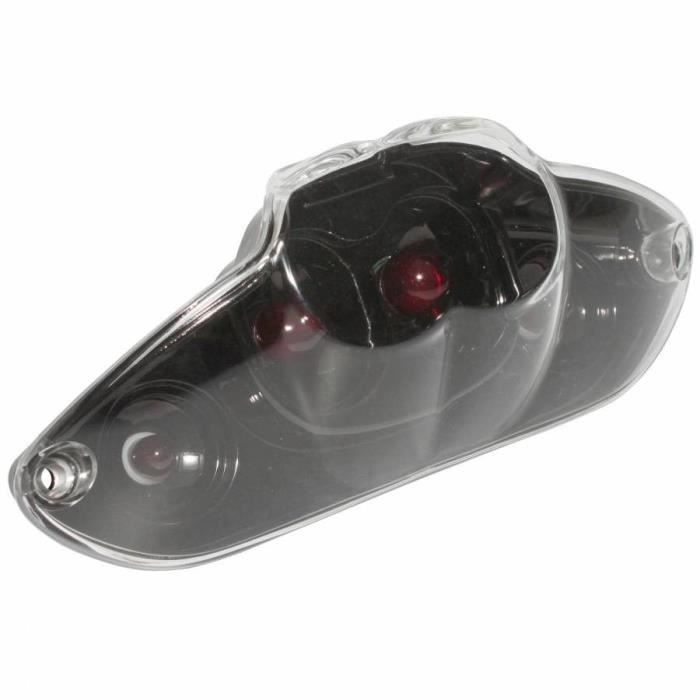 Feu arriere scoot adaptable gilera 50 runner 2006+ transparent -homologue ce