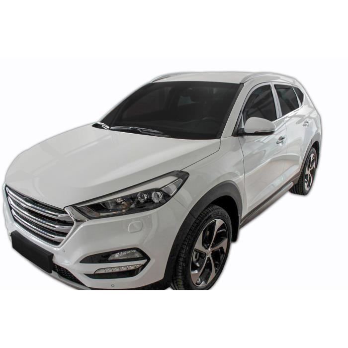 - Deflecteurs d'air Déflecteurs de fenêtre latérale Compatible avec Hyundai Tucson 2015-9/2020 4pcs