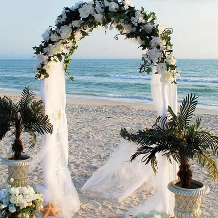 2,3 m Métal Noir Mariage Boor Arc Arc De Planing Bow Fond Décor