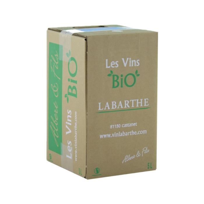 BIB Vin rouge Bio 5 Litres - Vin de France