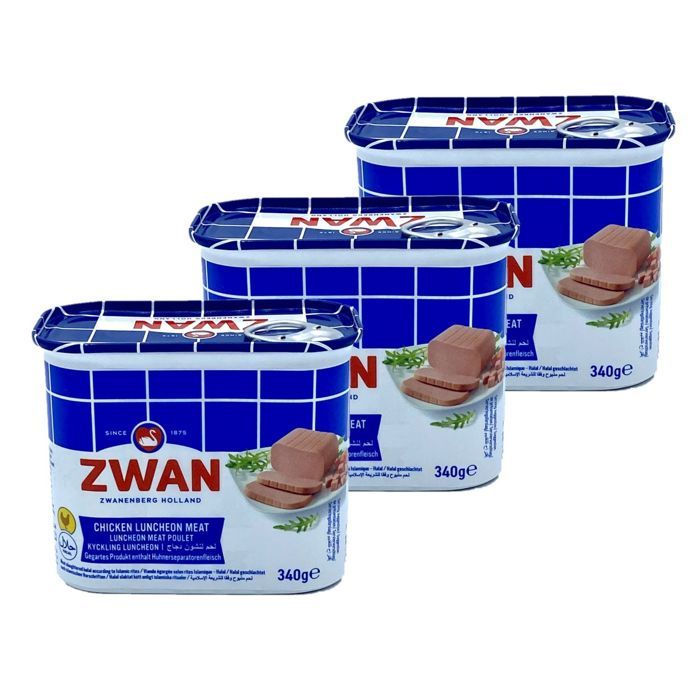 Lot 3x Mortadelle de poulet halal - Boîte 340g