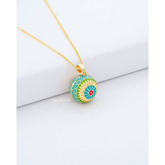 bola de grossesse future maman or. Bijoux de grossesse vintage, collier, bijou, pendentif, chaîne acier inoxydable plaqué or. monbob