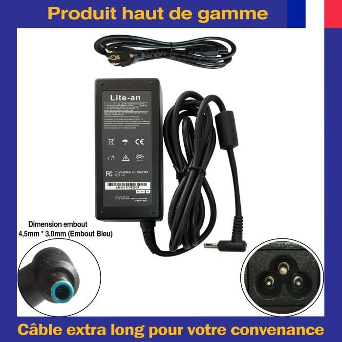 Chargeur Pour HP Pavilion Envy Beats Audio Ordinateur PC Portable - Adaptateur d'Alimentation 65W 19.5V 3.33A