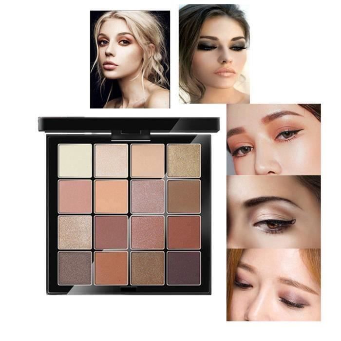 Nouveau 16 couleurs cosmétique ombre à paupières crème farde maquillage palette Set maquillage yq1089
