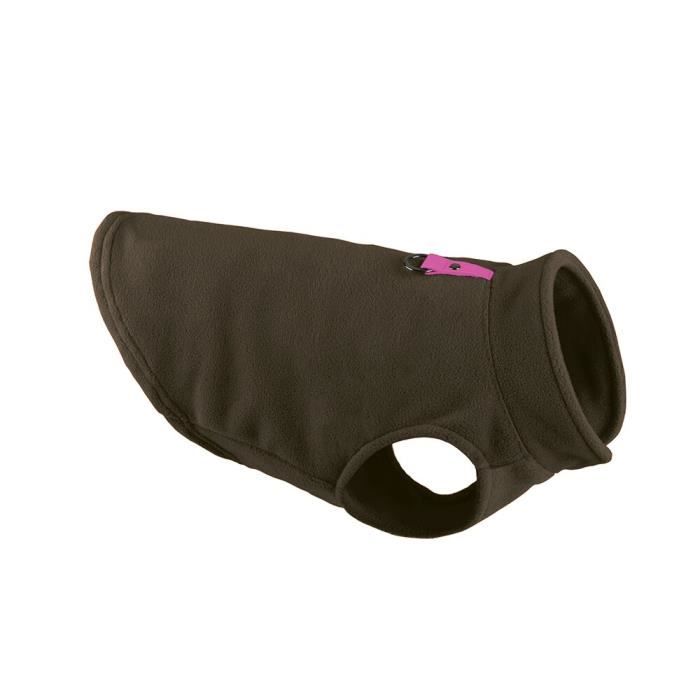 Manteau,Gilet chaud d'hiver pour bouledogue français, vêtement pour chiot, chat, carlin, costume, veste pour petits - Type Coffee-S