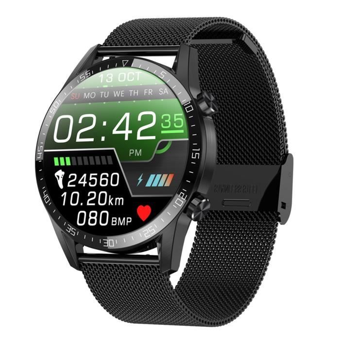 Sports Hommes Montre Intelligente Température Fitness Fréquence Cardiaque 1,28 Pouces Ip68 Imperméable H949