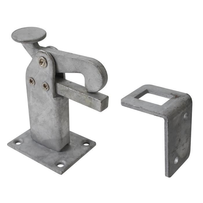 longueur 60/ cm Surface galvanis/ée /à chaud Plaque Pied filetage /Ø 38/ mm