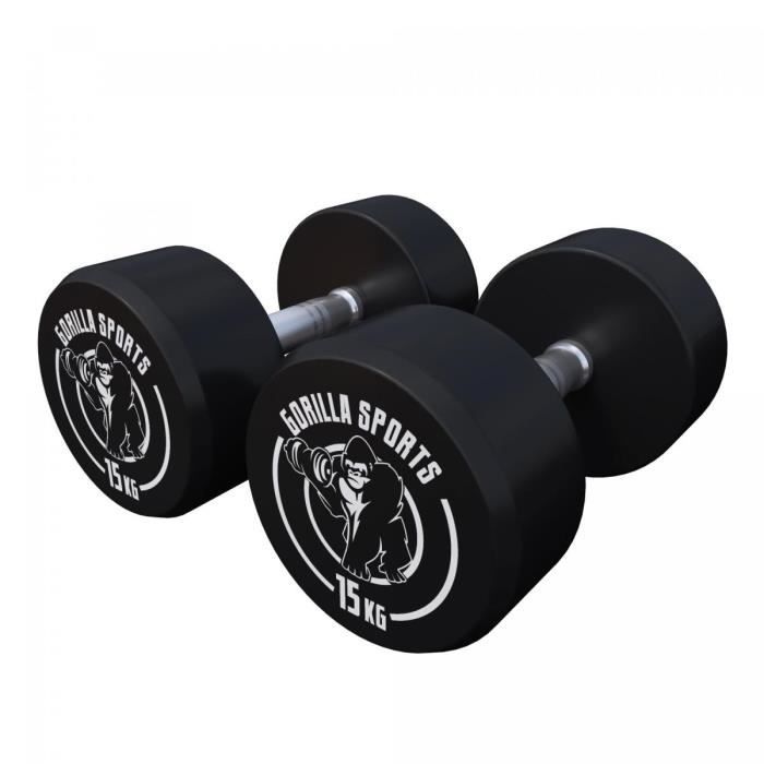 Paire d'haltères ronds - 2 x 15 KG