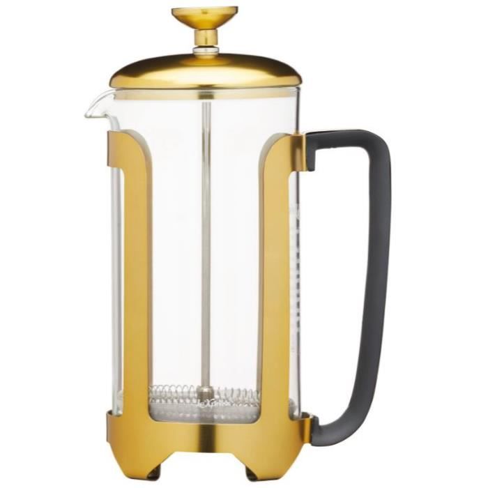 KitchenCraft cafetière Le'Xpress 1 litre acier inoxydable bronze/transparent