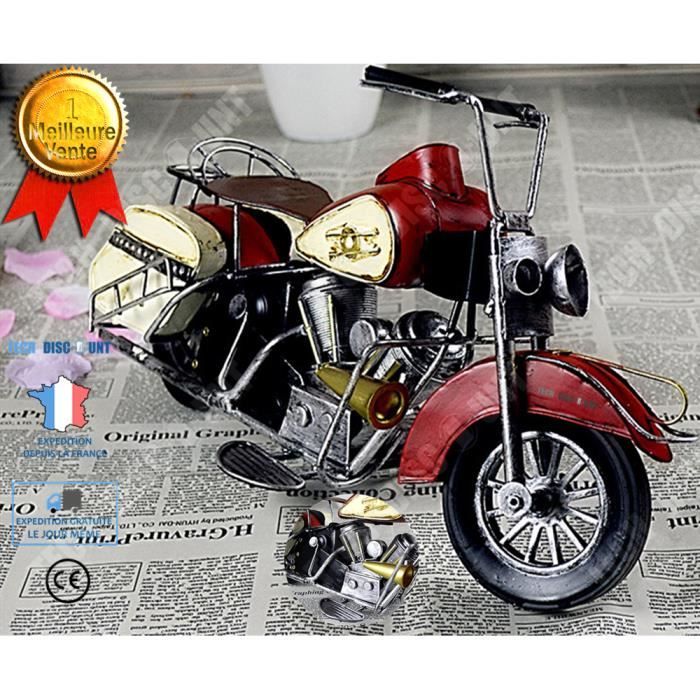 TD® maquette moto adulte enfant jouet retro de garcon miniature anniversaire exterieur interieur imagination realiste original fer