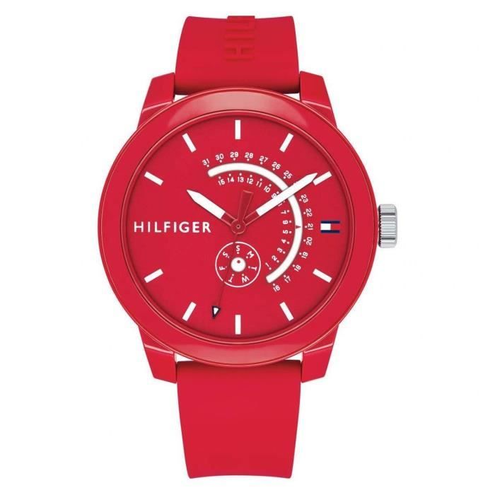 Tommy Hilfiger Classic Homme 38mm Bracelet Silicone Quartz Montre 1791480