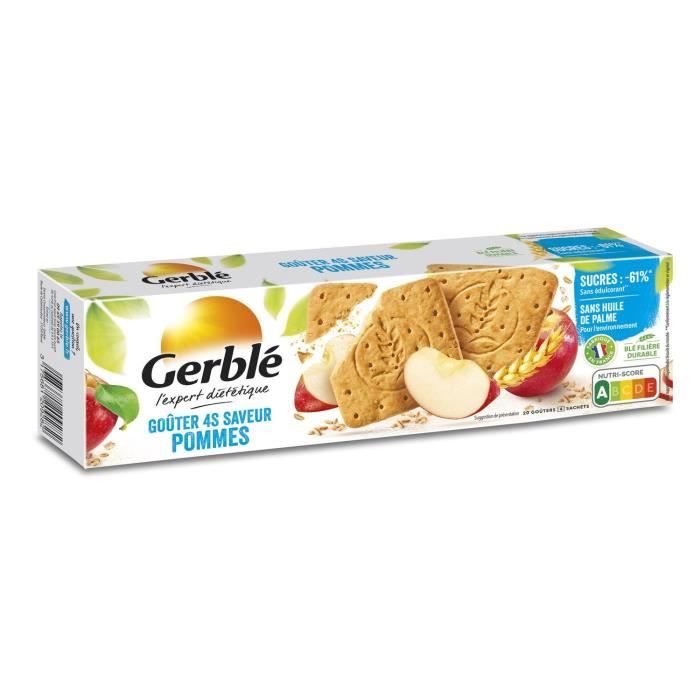 GERBLE Biscuits goûter 4S aux pommes - 372 g