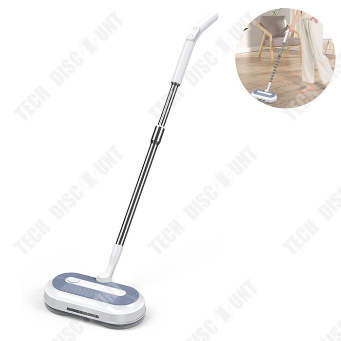 Balai sans fil - TECH DISCOUNT - TD® - Balayage et lavage - Autopropulsé - Moteur 7500 tours/minute