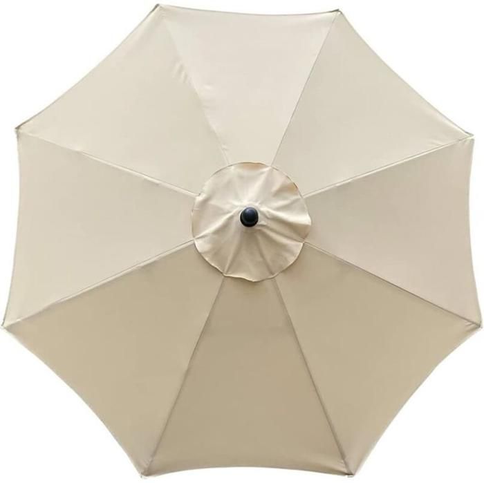 Toile De Remplacement Parasol 6 Baleines - 2 Ou 3m - Imperméable Anti-UV - Ventilation