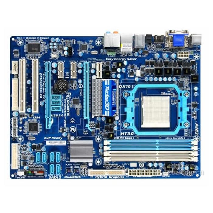 Carte mère GIGABYTE GA MA785GT UD3H AMD 785G Socket AM3 4xDDR3 SDRAM 16GB ATX - Gigabyte