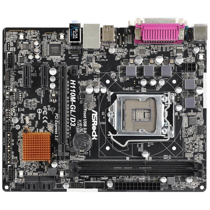 Acheter Carte mère ASRock H110M-GL/D3 Intel H110 LGA 1151 2xDDR3 32GB Micro ATX Reconditionné - 81,00 € Carte mère ASRock H110M-GL/D3 Intel H110 LGA 1151 2xDDR3 32GB Micro ATX Reconditionné - ASRock reconditionné disponible sur Cdiscount Seconde Vie