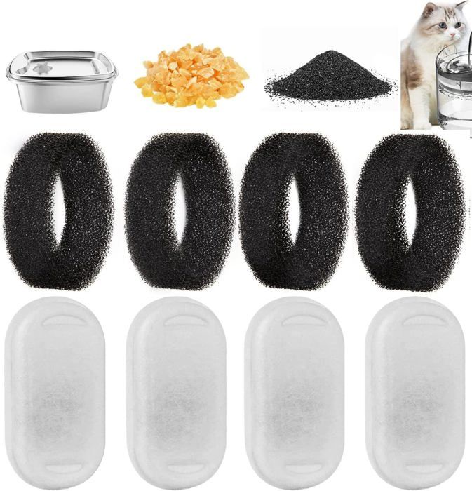 Meilleurs prix pour Filtres pour Fontaine à Eau pour Chat,Filtre Fontaine Eau Chat Fontaine à Eau pour Chat Filtres de Rechange pour Fontaine pour Chat