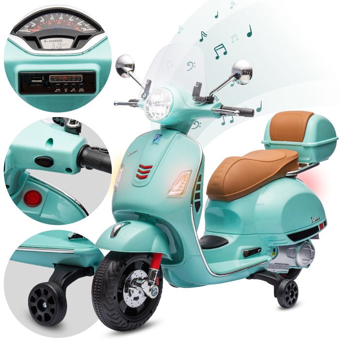 Vespa Moto Voiture Electrique pour enfants à ans 2x6V
