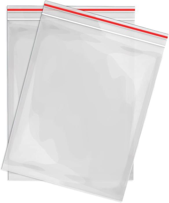 Sachet Plastique Transparent 100x150mm Pochon Lot de 100 sachets à  Fermeture Sachet Zip Sac Plastique
