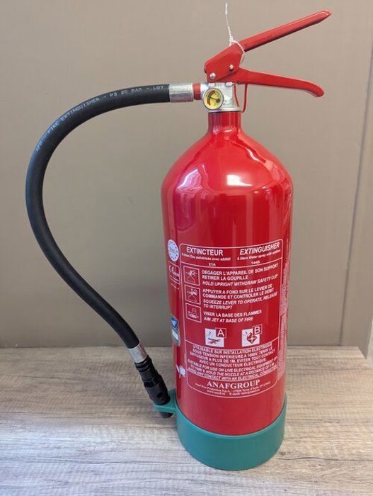 Extincteur 6 Litres Eau Additifs Sans Fluor - Corps Aluminium, Norme CE-EN3