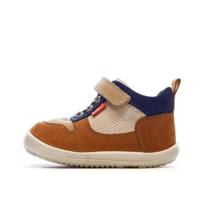 Kickers Baskets Hautes Marron/Beige Garçon Kickers Bottillon