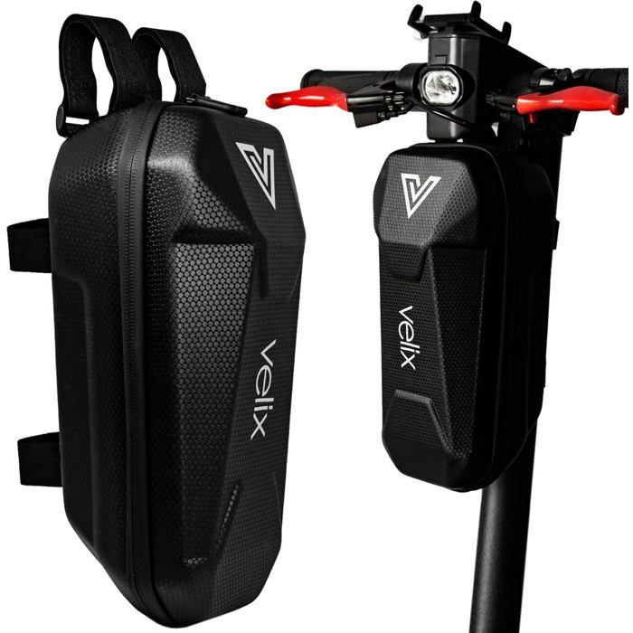 XXL Sac pour Guidon de eScooter - 3 L Sacoche pour Trottinette électrique - Sac à roulettes - Coque Rigide