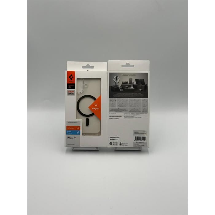 Spigen Ultra Hybrid MagSafe pour iPhone 17 (63) – Transparent / Or