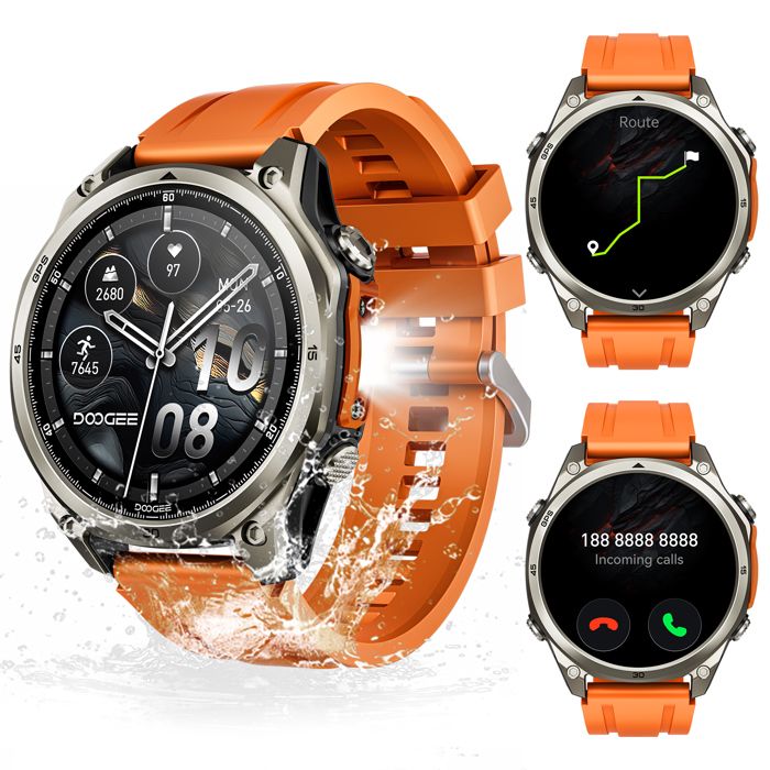Montre Connectée DOOGEE Anywise W1 Pro Écran 1.43 AMOLED Dual Band GPS Cartes Offline 5ATM Étanche 170+ Modes Sport - vue 2