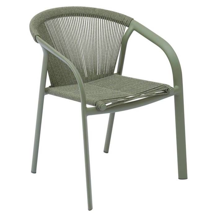 Fauteuil de jardin empilable Riu vert laurier - Hespéride