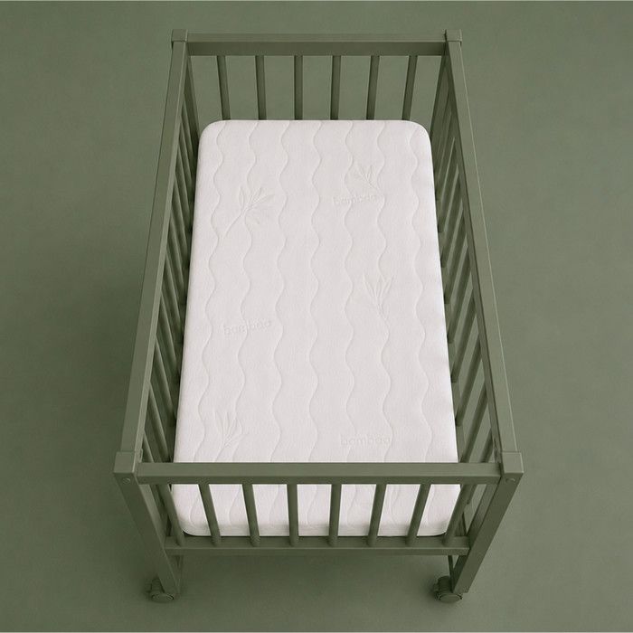 Babysom - Matelas Berceau Bamboo - 80x40 cm Compatible Cododo Viscose au Toucher Ultra Doux Déhoussable Oeko-Tex®