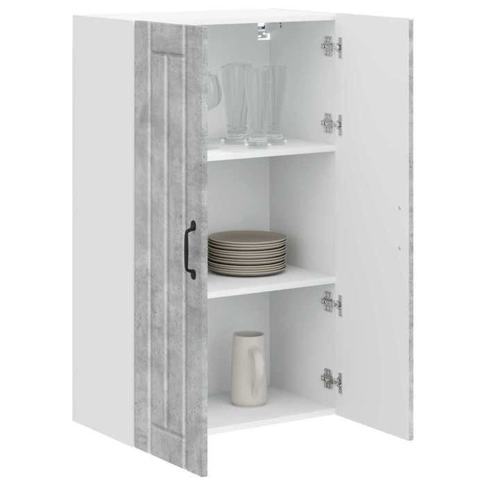 (Vente Chaude)Armoire de cuisine - CLOUD - Placard/BUFFET de cuisine Armoire de base Gris béton 60x31x100 cm 1386844