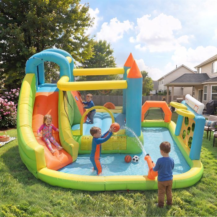 Château Gonflable pour Enfants 3-6 Ans - PVC - Piscine à Balles Château Gonflable pour Enfants 3-6 Ans - PVC - Piscine à Balles