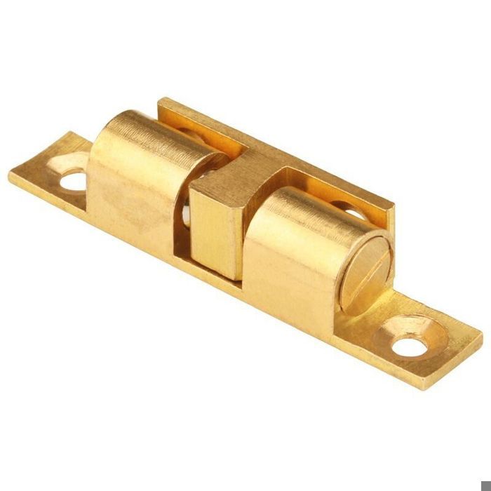 Verrou à bille en laiton - Virex® - Verrou à double bille - Laiton nickelé - Durable et antirouille - Taille 50 mm