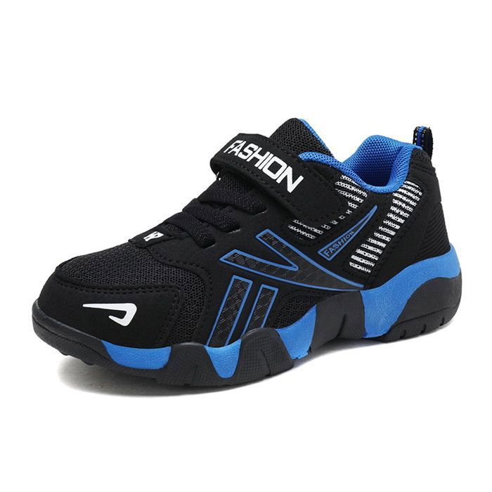 INSFITY Baskets Enfant Garçon Fille Chaussures Léger Respirant Confortable Antidérapant Pour Printemps et Automne - Noir bleu