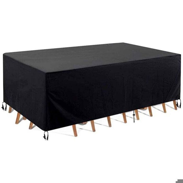 Housse Salon Jardin Rectangulaire 250x200x80 Bâche Protection 420D Oxford Imperméable Anti-UV